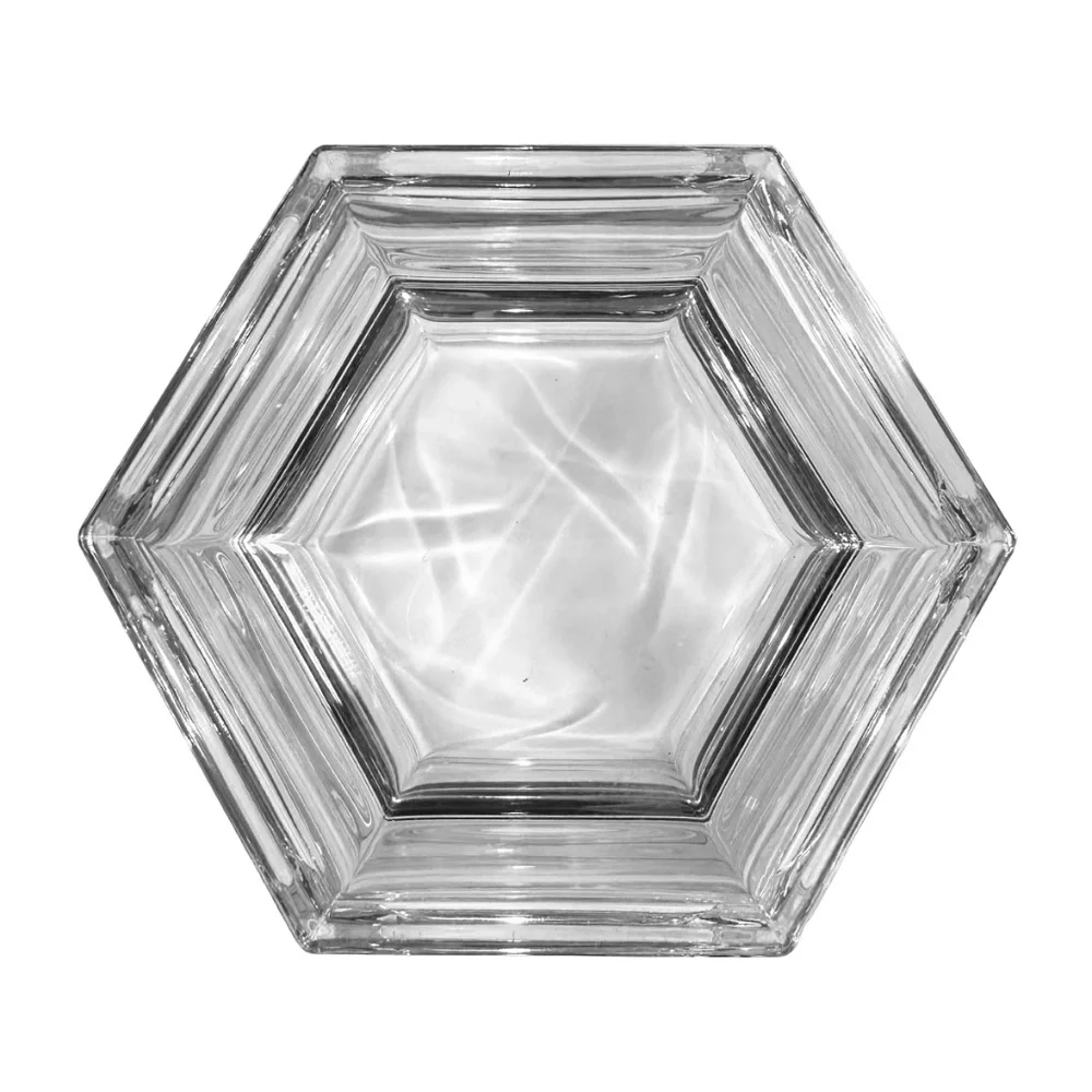 TIFFANYy & CO. Vintage Windham Hexagon Clear Crystal Bowl 7.5”